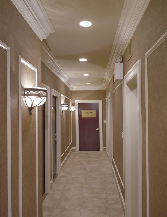 Pavilion Medical Building hallway with exam rooms off it