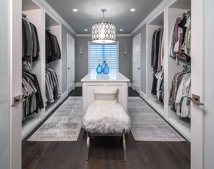 Dressing room with lots of closet space