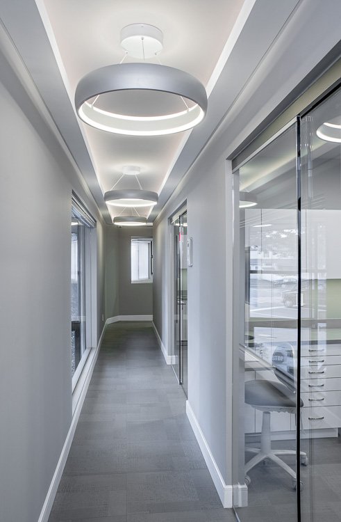 Corridor in dental office